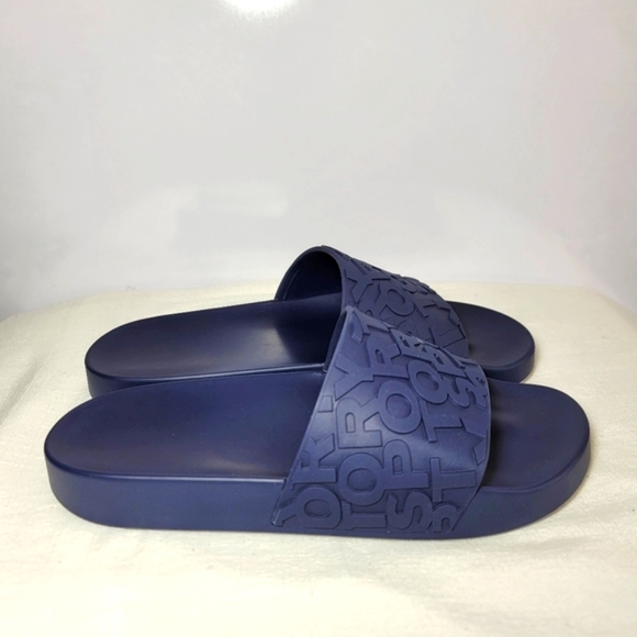 Tory Burch Other - Tory Sport Mens Size 10M  Navy Blue Slides.